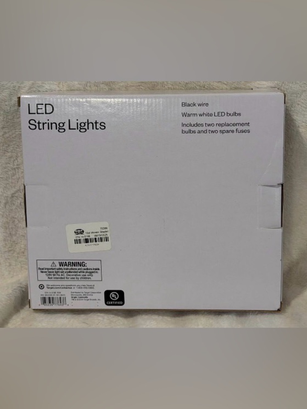 Target Warm White Woven Rattan String Lights - Picture 2 of 2
